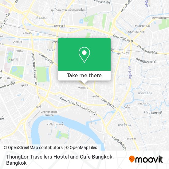 ThongLor Travellers Hostel and Cafe Bangkok map