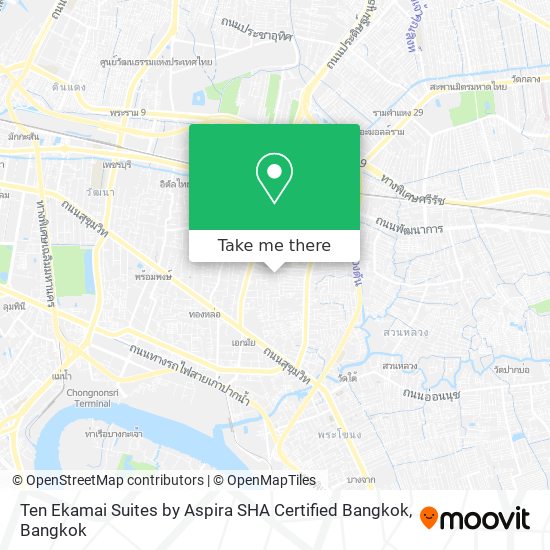 Ten Ekamai Suites by Aspira SHA Certified Bangkok map