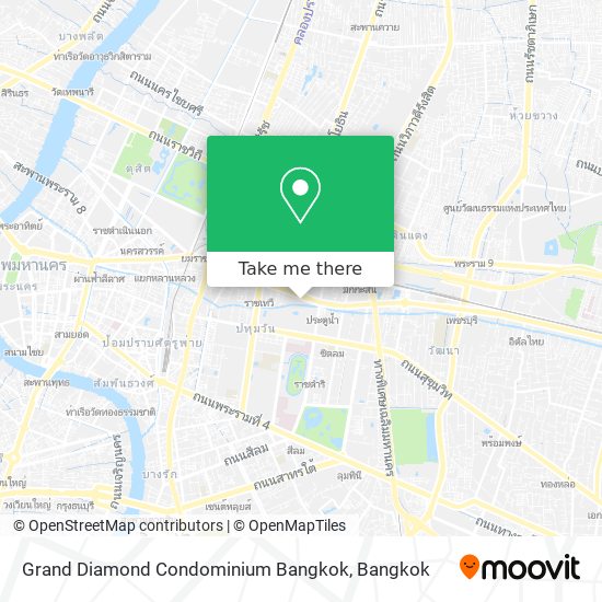 Grand Diamond Condominium Bangkok map