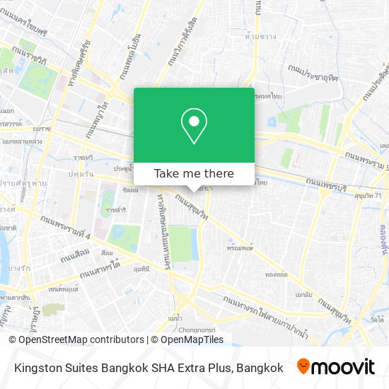 Kingston Suites Bangkok SHA Extra Plus map
