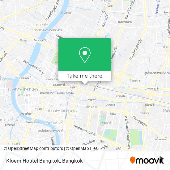 Kloem Hostel Bangkok map