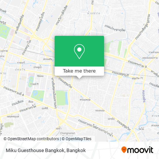 Miku Guesthouse Bangkok map