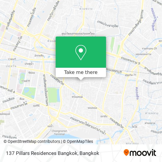 137 Pillars Residences Bangkok map
