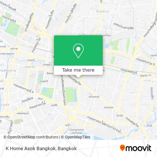 K Home Asok Bangkok map