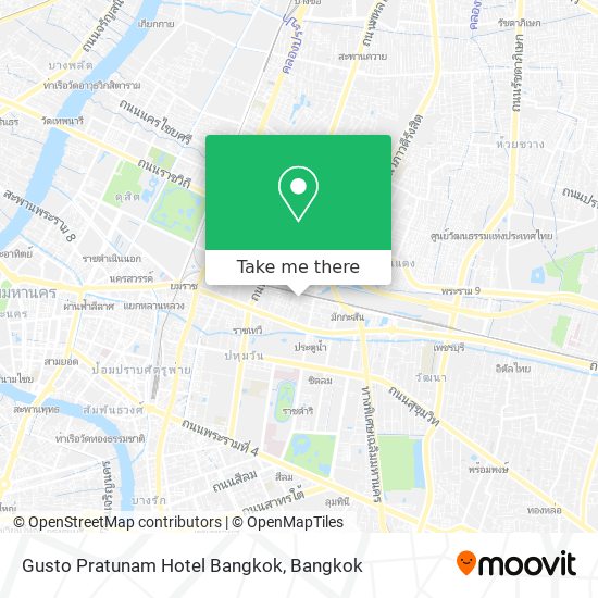 Gusto Pratunam Hotel Bangkok map