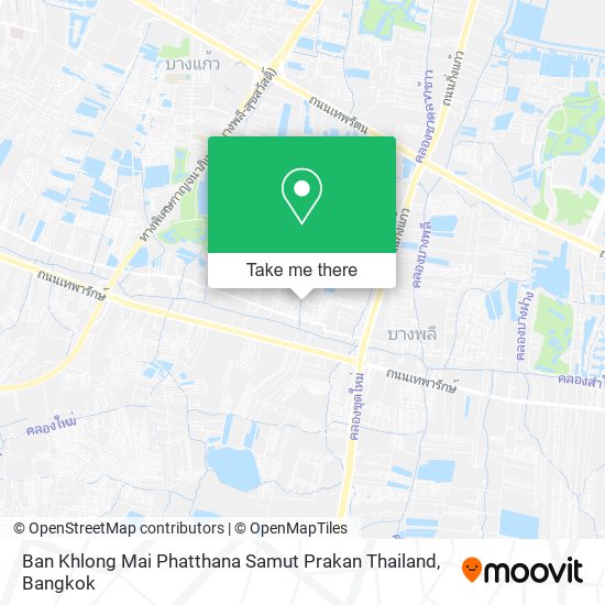 Ban Khlong Mai Phatthana Samut Prakan Thailand map