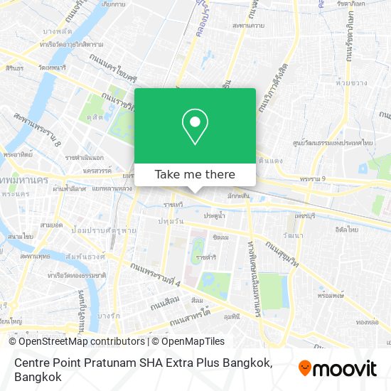 Centre Point Pratunam SHA Extra Plus Bangkok map