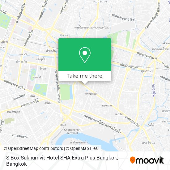 S Box Sukhumvit Hotel SHA Extra Plus Bangkok map