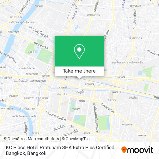 KC Place Hotel Pratunam SHA Extra Plus Certified Bangkok map