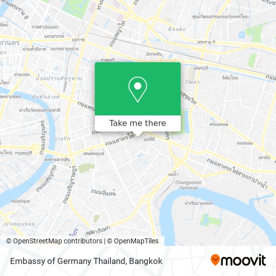 Embassy of Germany Thailand map