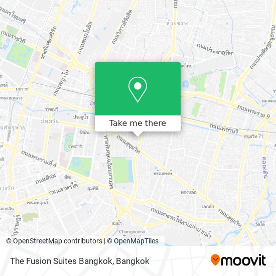 The Fusion Suites Bangkok map