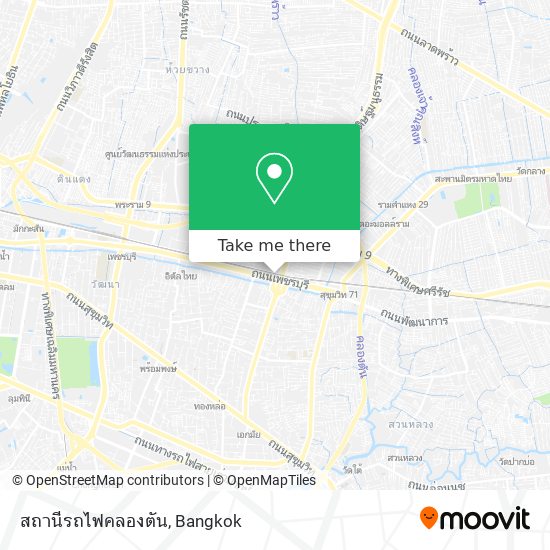 สถานีรถไฟคลองตัน map