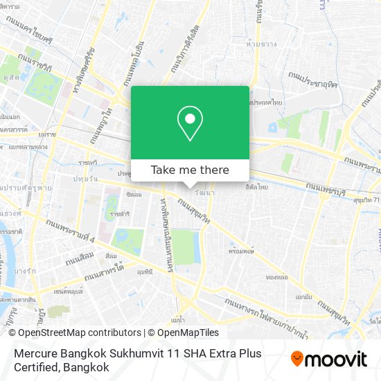 Mercure Bangkok Sukhumvit 11 SHA Extra Plus Certified map