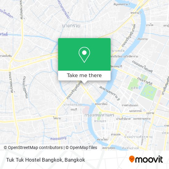 Tuk Tuk Hostel Bangkok map