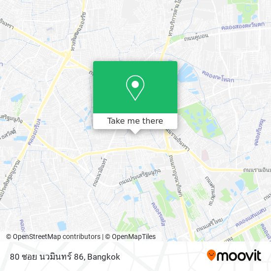 80 ซอย นวมินทร์ 86 map