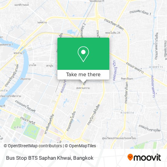 Bus Stop BTS Saphan Khwai map