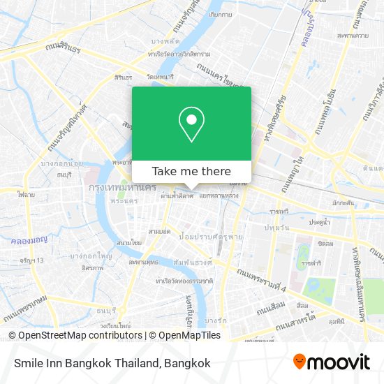 Smile Inn Bangkok Thailand map