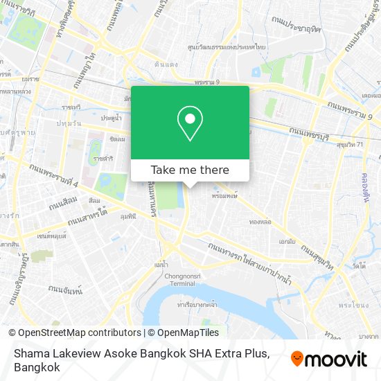 Shama Lakeview Asoke Bangkok SHA Extra Plus map