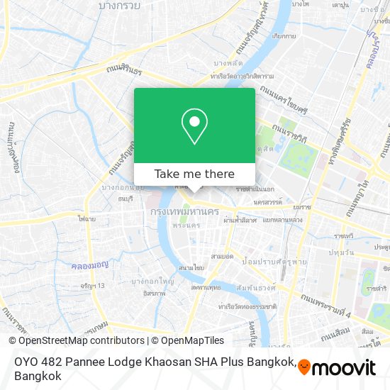 OYO 482 Pannee Lodge Khaosan SHA Plus Bangkok map