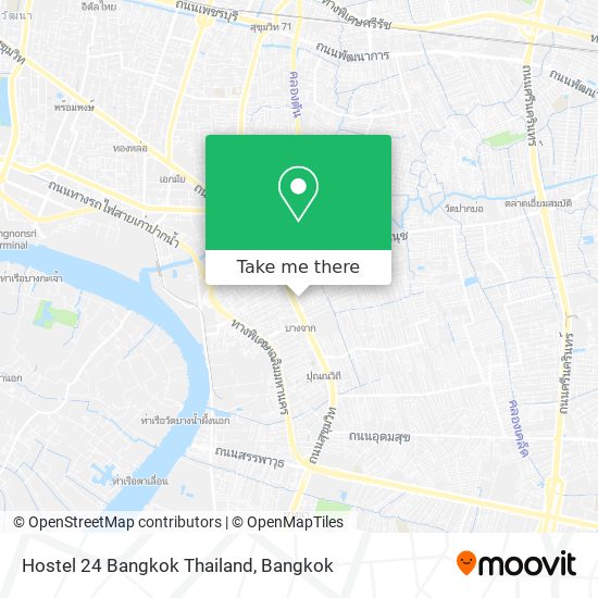 Hostel 24 Bangkok Thailand map