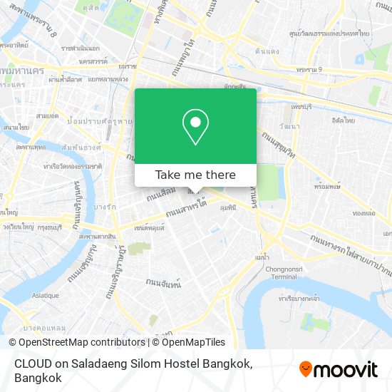 CLOUD on Saladaeng Silom Hostel Bangkok map