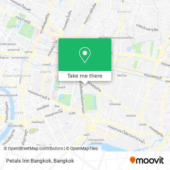 Petals Inn Bangkok map