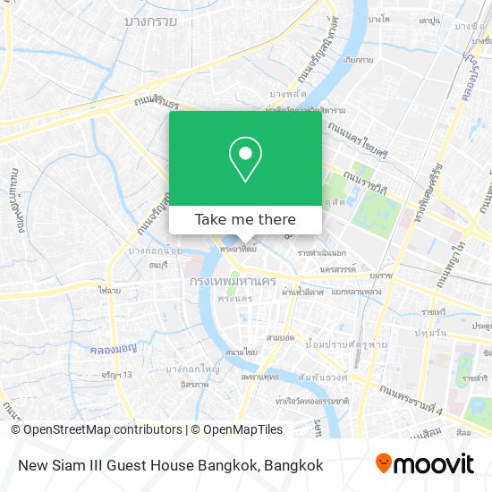 New Siam III Guest House Bangkok map