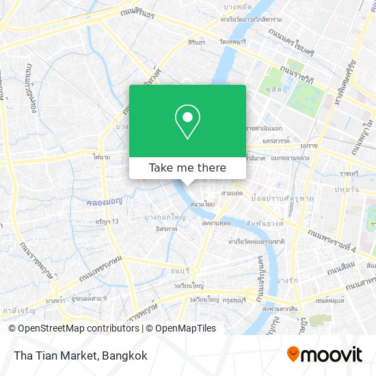 Tha Tian Market map
