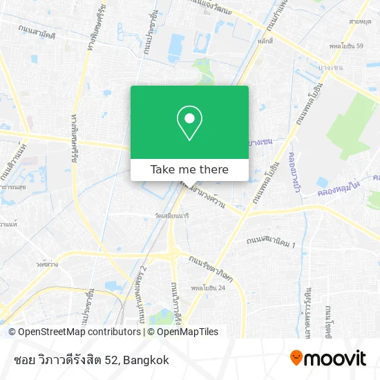 ซอย วิภาวดีรังสิต 52 map