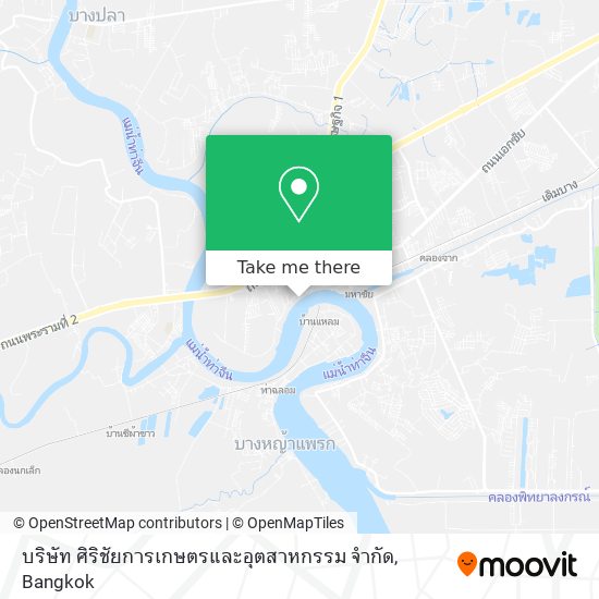 บริษัท ศิริชัยการเกษตรและอุตสาหกรรม จํากัด map