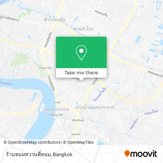 ร้านขนมหวานพี่ทอม map