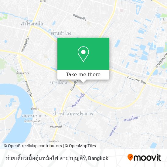 ก๋วยเตี๋ยวเนื้อตุ๋นหม้่อไฟ สาขาบุญศิริ map