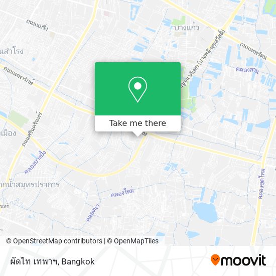 ผัดไท เทพาฯ map