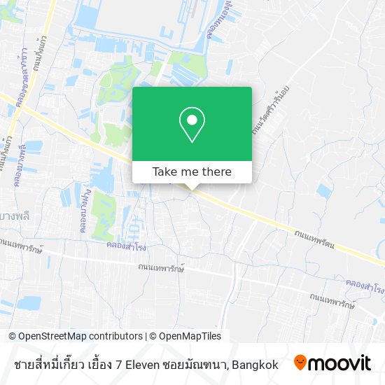 ชายสี่หมี่เกี๊ยว เยื้ิอง 7 Eleven ซอยมัณฑนา map