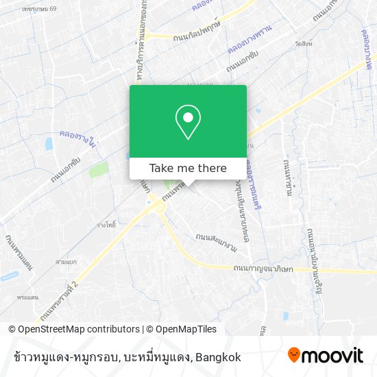 ข้าวหมูแดง-หมูกรอบ, บะหมี่หมูแดง map