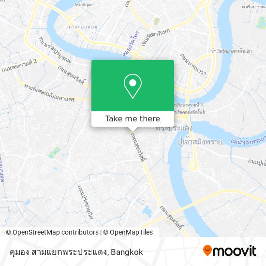 คุมอง สามแยกพระประแดง map