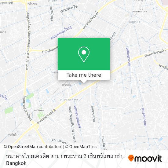 ธนาคารไทยเครดิต สาขา พระราม 2 เซ็นทรัลพลาซ่า map