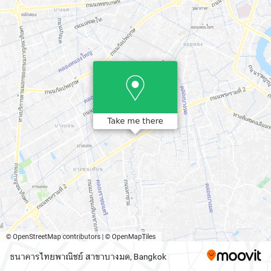 ธนาคารไทยพาณิชย์ สาขาบางมด map