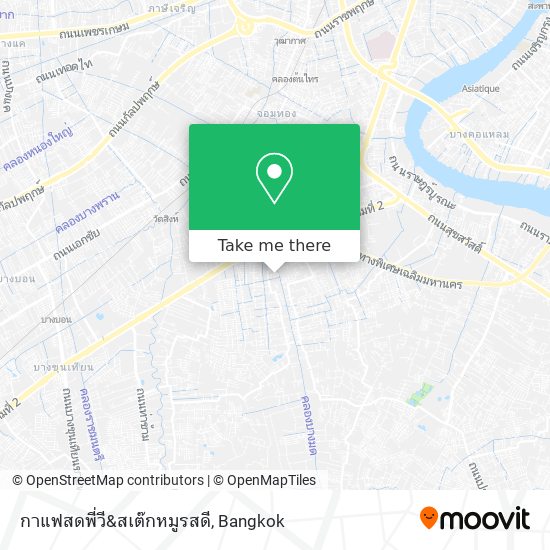 กาแฟสดพี่วี&สเต๊กหมูรสดี map