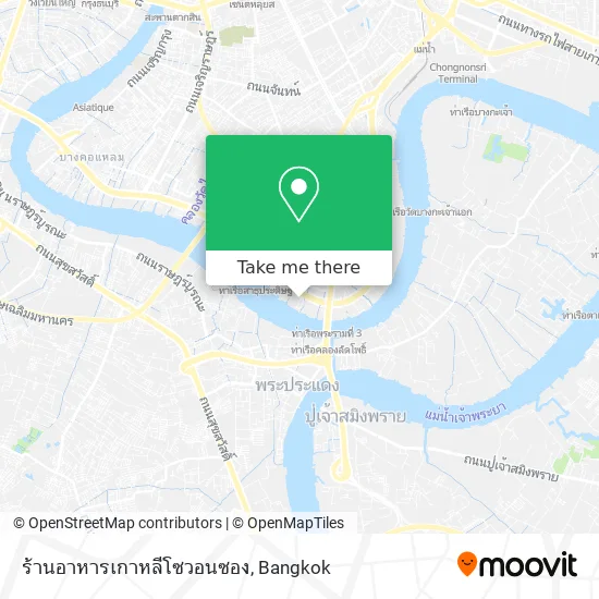 ร้านอาหารเกาหลีโซวอนซอง map