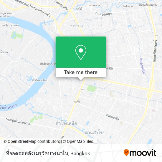 ที่จอดรถหลังเมรุวัดบางนาใน map