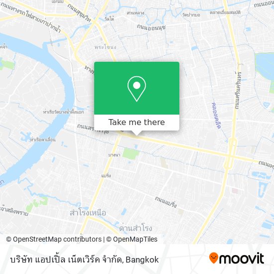 บริษัท แอปเปิ้ล เน็ตเวิร์ค จำกัด map