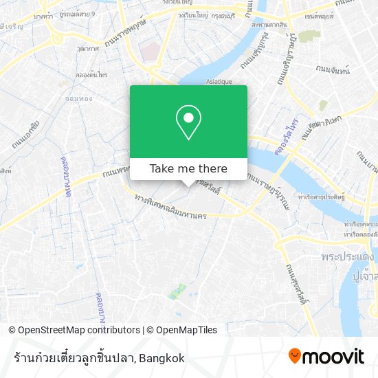 ร้านก๋วยเตี๋ยวลูกชิ้นปลา map