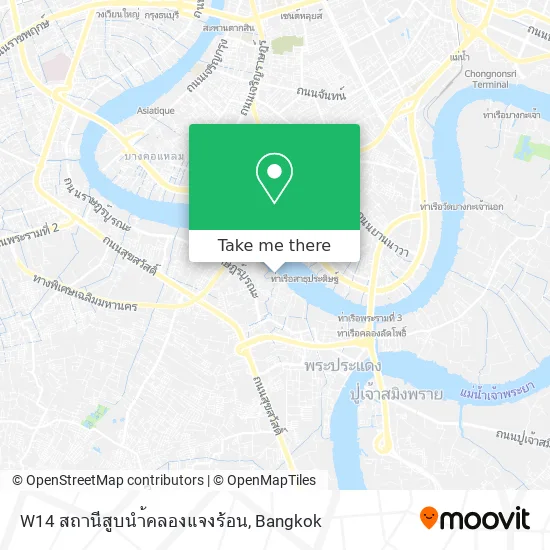 W14 สถานีสูบนำ้คลองแจงร้อน map