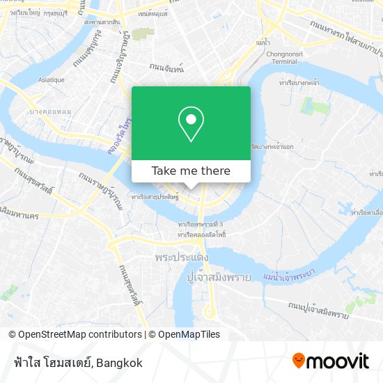 ฟ้าใส โฮมสเตย์ map
