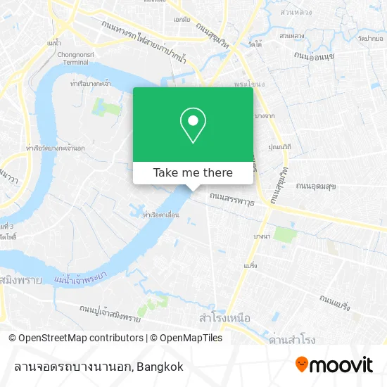 ลานจอดรถบางนานอก map