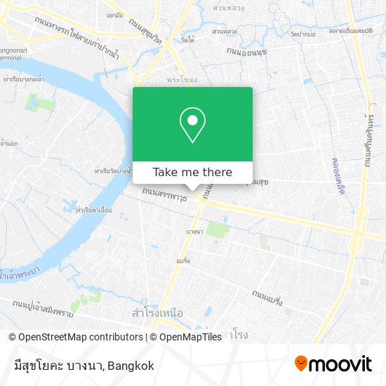 มีสุขโยคะ บางนา map