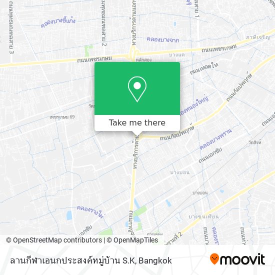 ลานกีฬาเอนกประสงค์หมู่บ้าน S.K map