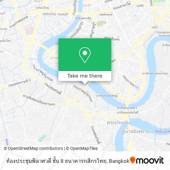 ห้องประชุมพิลาศวดี ชั้น 8 ธนาคารกสิกรไทย map