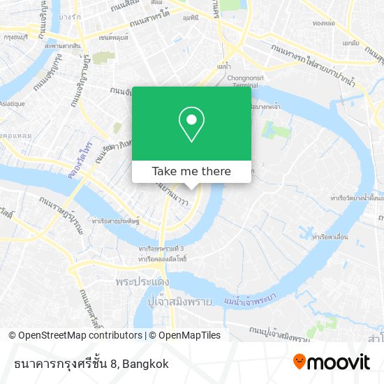 ธนาคารกรุงศรีชั้น 8 map